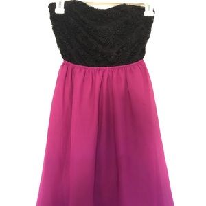 Body Central little black and pink dress